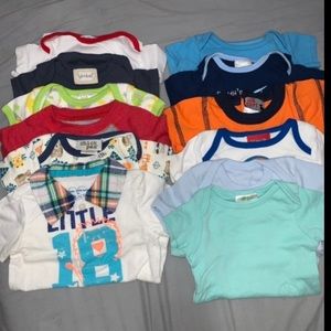 Baby boy onesies (bundle of 12)